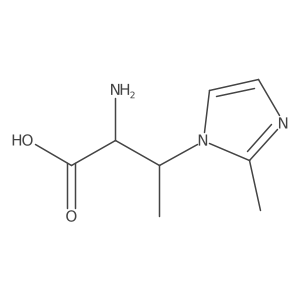 2-amino-3-(2-methyl-1H-imidazol-1-yl)butanoic acid Structure