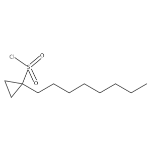 1-Octylcyclopropane-1-sulfonyl chloride Structure