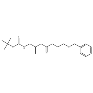 tert-butyl N-[7-(benzyloxy)-2-methyl-4-oxoheptyl]carbamate结构式