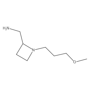 [1-(3-Methoxypropyl)azetidin-2-yl]methanamine Structure