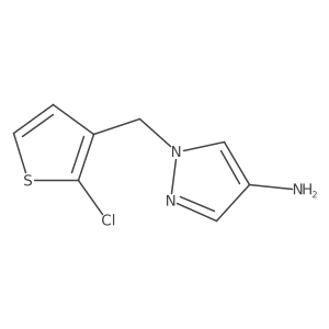1-[(2-chlorothiophen-3-yl)methyl]-1H-pyrazol-4-amine Structure