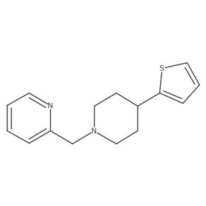 2-((4-(Thiophen-2-yl)piperidin-1-yl)methyl)pyridine结构式