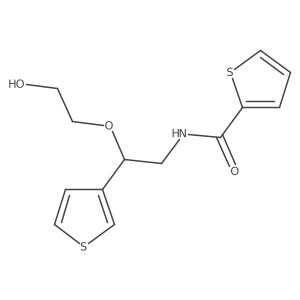 N-(2-(2-hydroxyethoxy)-2-(thiophen-3-yl)ethyl)thiophene-2-carboxamide结构式