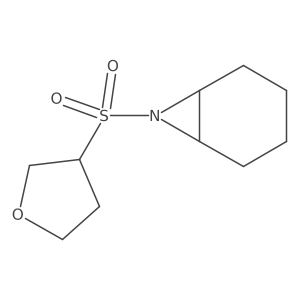 7-(Oxolane-3-sulfonyl)-7-azabicyclo[4.1.0]heptane结构式