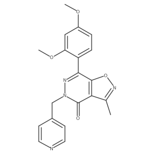 7-(2,4-Dimethoxyphenyl)-3-methyl-5-(pyridin-4-ylmethyl)isoxazolo[4,5-D]pyridazin-4(5H)-one Structure
