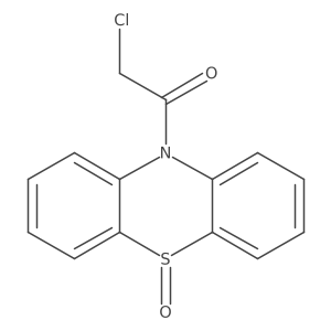 2-chloro-1-(5-oxido-10H-phenothiazin-10-yl)ethanone Structure