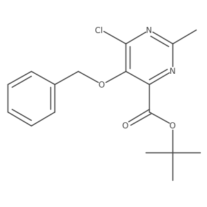 Tert-butyl 5-(benzyloxy)-6-chloro-2-methylpyrimidine-4-carboxylate结构式