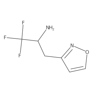 1,1,1-Trifluoro-3-(1,2-oxazol-3-yl)propan-2-amine Structure