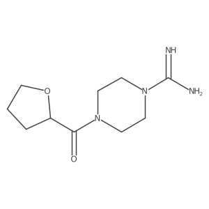 4-(Tetrahydrofuran-2-carbonyl)piperazine-1-carboximidamide结构式
