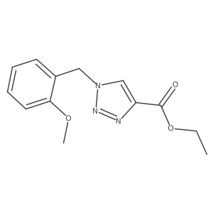 ethyl 1-[(2-methoxyphenyl)methyl]-1H-1,2,3-triazole-4-carboxylate Structure