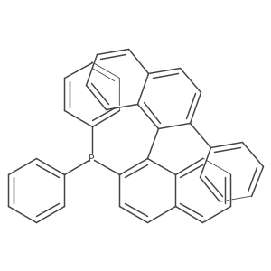 diphenyl-[1-(2-phenyl-1-naphthyl)-2-naphthyl]phosphane结构式