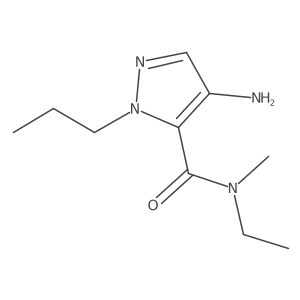 4-Amino-N-ethyl-n-methyl-1-propyl-1H-pyrazole-5-carboxamide Structure