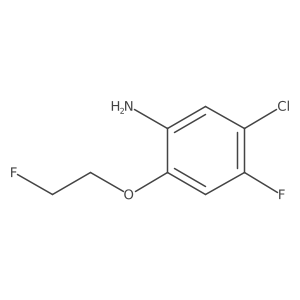 5-Chloro-4-fluoro-2-(2-fluoroethoxy)aniline结构式