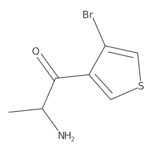 (2R)-2-amino-1-(4-bromothiophen-3-yl)propan-1-one Structure