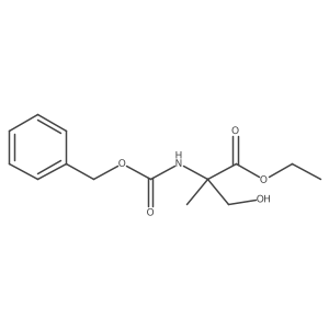 2-Methyl-N-[(phenylmethoxy)carbonyl]-D-serine ethyl ester结构式