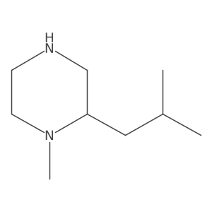 (2R)-1-methyl-2-(2-methylpropyl)piperazine Structure
