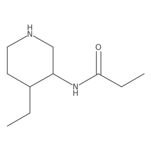 N-(4-ethylpiperidin-3-yl)propanamide Structure