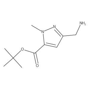 tert-butyl 3-(aminomethyl)-1-methyl-1H-pyrazole-5-carboxylate Structure