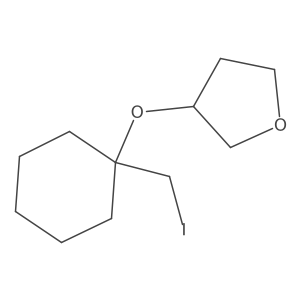 3-{[1-(Iodomethyl)cyclohexyl]oxy}oxolane结构式