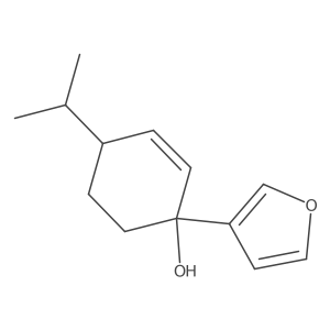 1-(Furan-3-yl)-4-(propan-2-yl)cyclohex-2-en-1-ol结构式