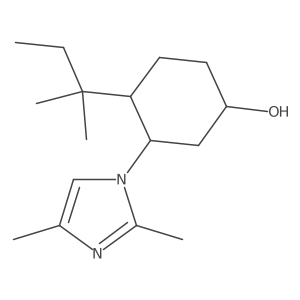 3-(2,4-dimethyl-1H-imidazol-1-yl)-4-(2-methylbutan-2-yl)cyclohexan-1-ol Structure