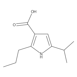5-(propan-2-yl)-2-propyl-1H-pyrrole-3-carboxylic acid Structure