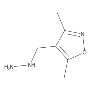 4-(Hydrazinylmethyl)-3,5-dimethyl-1,2-oxazole结构式