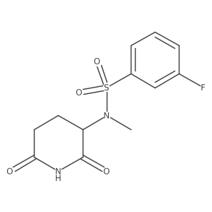 N-(2,6-dioxopiperidin-3-yl)-3-fluoro-N-methylbenzene-1-sulfonamide Structure