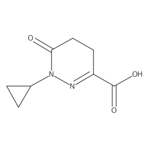 1-Cyclopropyl-6-oxo-4,5-dihydropyridazine-3-carboxylic acid结构式