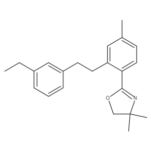 2-[2-[2-(3-Ethylphenyl)ethyl]-4-methylphenyl]-4,5-dihydro-4,4-dimethyloxazole结构式