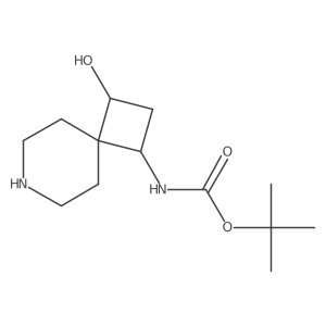 tert-butyl N-{3-hydroxy-7-azaspiro[3.5]nonan-1-yl}carbamate结构式