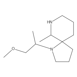 1-(1-Methoxypropan-2-yl)-6-methyl-1,7-diazaspiro[4.5]decane结构式