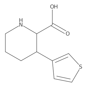 3-(Thiophen-3-yl)piperidine-2-carboxylic acid结构式