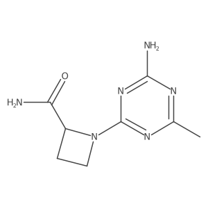 1-(4-Amino-6-methyl-1,3,5-triazin-2-yl)azetidine-2-carboxamide Structure