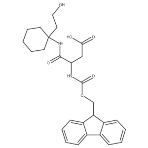 3-({[(9H-fluoren-9-yl)methoxy]carbonyl}amino)-3-{[1-(2-hydroxyethyl)cyclohexyl]carbamoyl}propanoic acid Structure