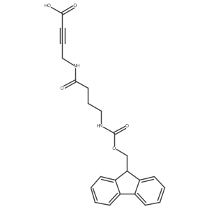 4-[4-({[(9H-fluoren-9-yl)methoxy]carbonyl}amino)butanamido]but-2-ynoic acid Structure