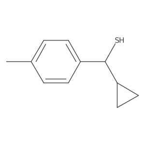 Cyclopropyl(4-methylphenyl)methanethiol Structure