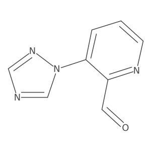 3-(1H-1,2,4-triazol-1-yl)pyridine-2-carbaldehyde结构式