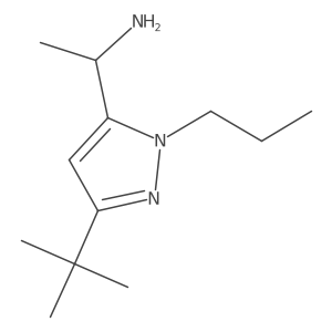 1-(3-tert-butyl-1-propyl-1H-pyrazol-5-yl)ethan-1-amine Structure