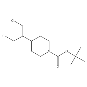 Tert-butyl 4-(1,3-dichloropropan-2-yl)piperidine-1-carboxylate Structure