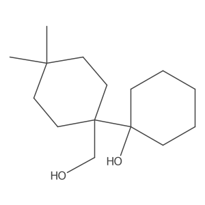 1-[1-(Hydroxymethyl)-4,4-dimethylcyclohexyl]cyclohexan-1-ol结构式