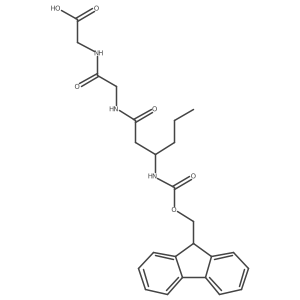 2-{2-[3-({[(9H-fluoren-9-yl)methoxy]carbonyl}amino)hexanamido]acetamido}acetic acid Structure