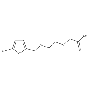 2-(2-{[(5-Chlorofuran-2-yl)methyl]sulfanyl}ethoxy)acetic acid Structure