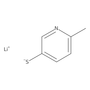 Lithium;6-methylpyridine-3-thiolate Structure