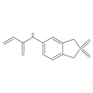 N-(2,2-Dioxo-1,3-dihydro-2-benzothiophen-5-yl)prop-2-enamide结构式