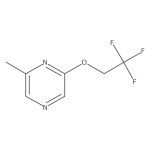 2-Methyl-6-(2,2,2-trifluoroethoxy)pyrazine Structure