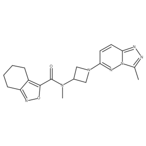 N-methyl-N-(1-{3-methyl-[1,2,4]triazolo[4,3-b]pyridazin-6-yl}azetidin-3-yl)-4,5,6,7-tetrahydro-2,1-benzoxazole-3-carboxamide Structure