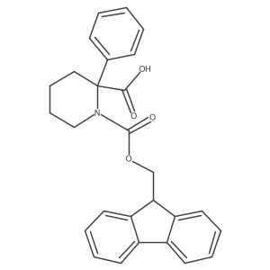 1-{[(9H-fluoren-9-yl)methoxy]carbonyl}-2-phenylpiperidine-2-carboxylic acid Structure