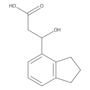 (3S)-3-(2,3-dihydro-1H-inden-4-yl)-3-hydroxypropanoic acid结构式
