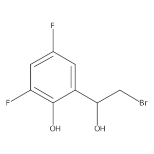 2-(2-Bromo-1-hydroxyethyl)-4,6-difluorophenol Structure